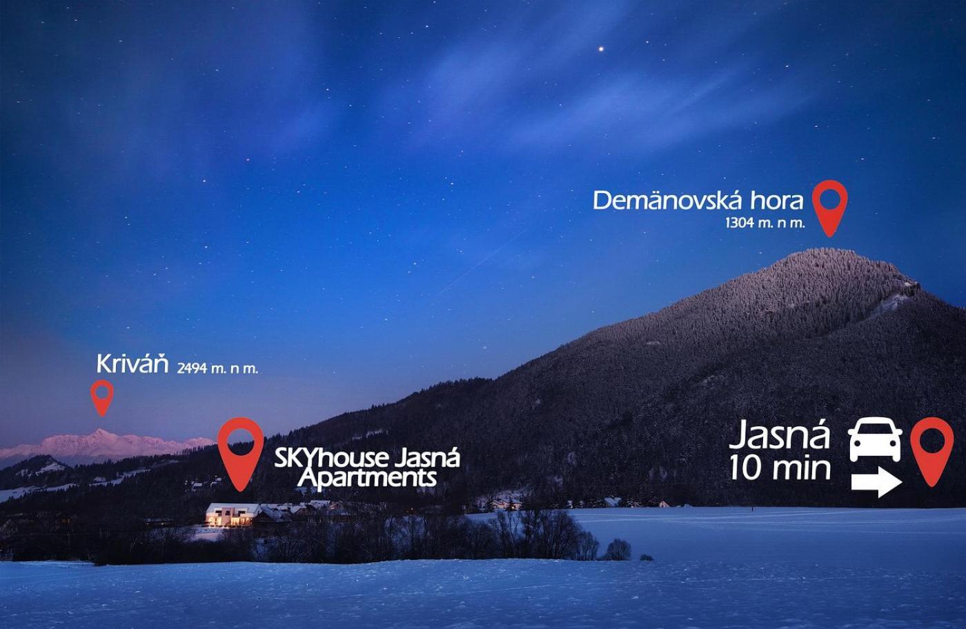 Sky-House Jasna Apartments Pavčina Lehota المظهر الخارجي الصورة